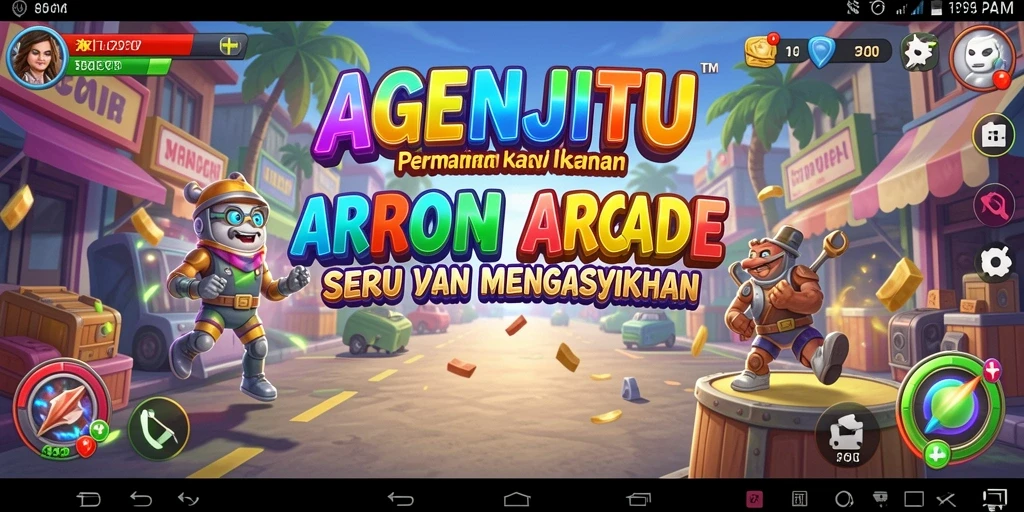 Tampilan utama gameplay AGENJITU yang seru dan menantang.