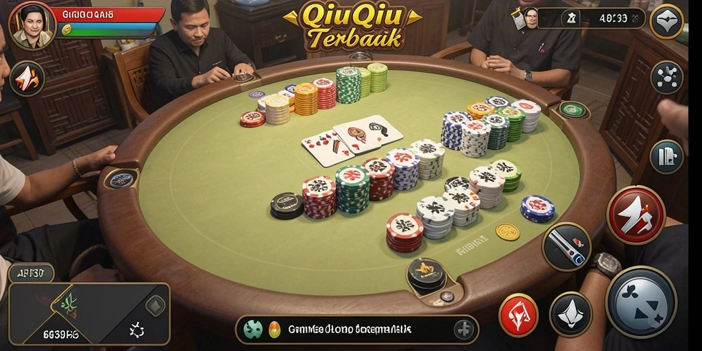 Tampilan seru dan menarik dari gameplay QiuQiu API33.