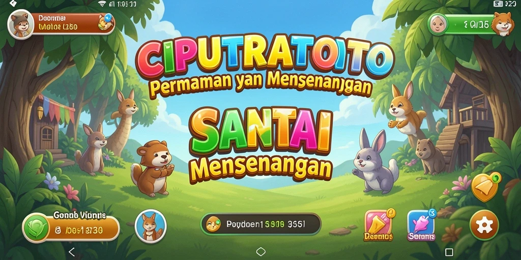 Tangkapan layar saat bermain CIPUTRATOTO, menampilkan keseruan gameplay casual.