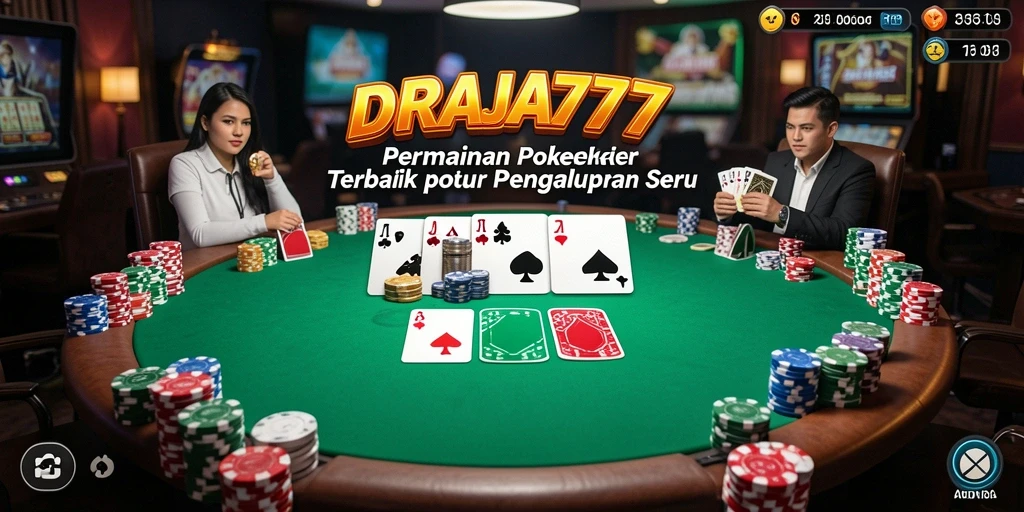 Tampilan menakjubkan dari gameplay Poker di DRAJA777.