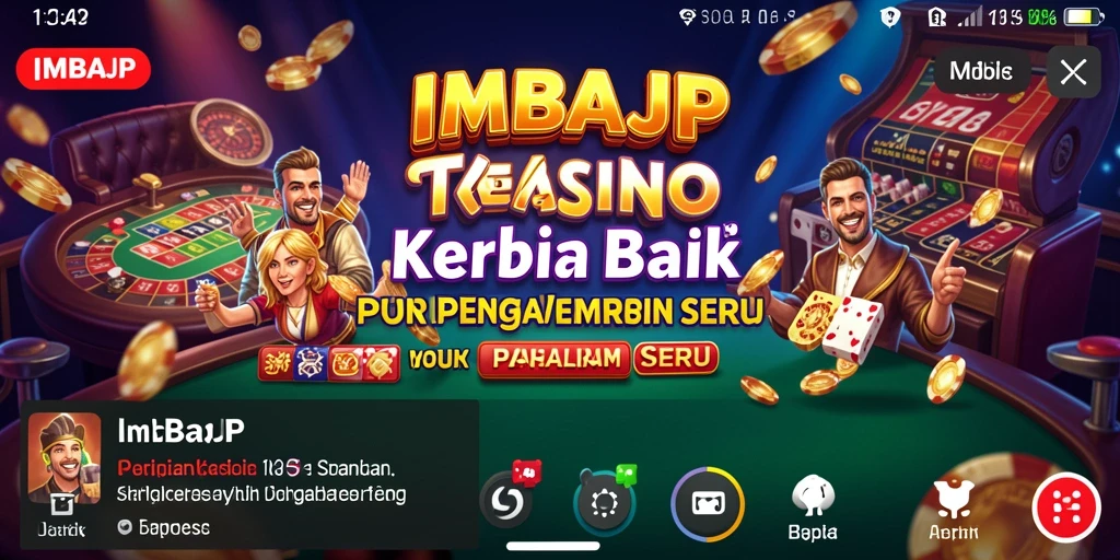 Gameplay seru dari aplikasi Kasino IMBAJP dengan grafis menakjubkan.