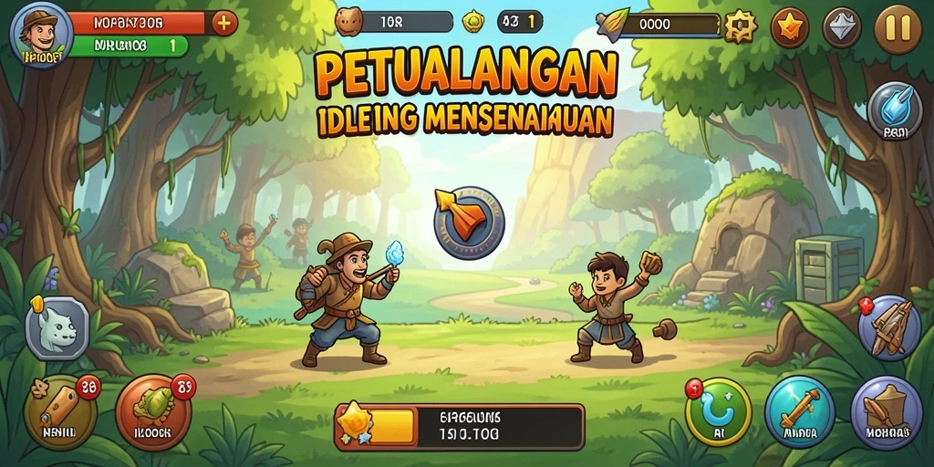 Tampilan menarik dari gameplay Idle MPO08 yang memikat.