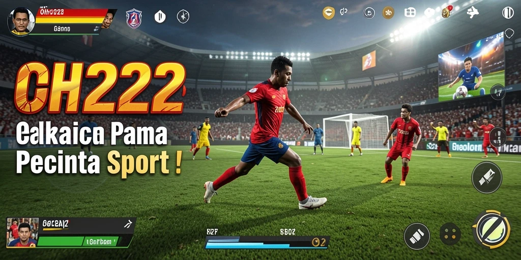 Tampilan gameplay realistis dari game olahraga OH222.