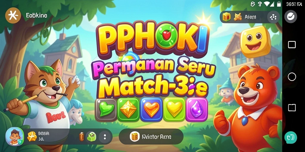 Tampilan gameplay PPHOKI yang penuh warna dan menantang.