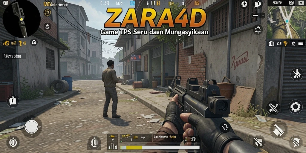 Tangkapan layar menunjukkan aksi seru di dalam game TPS ZARA4D.